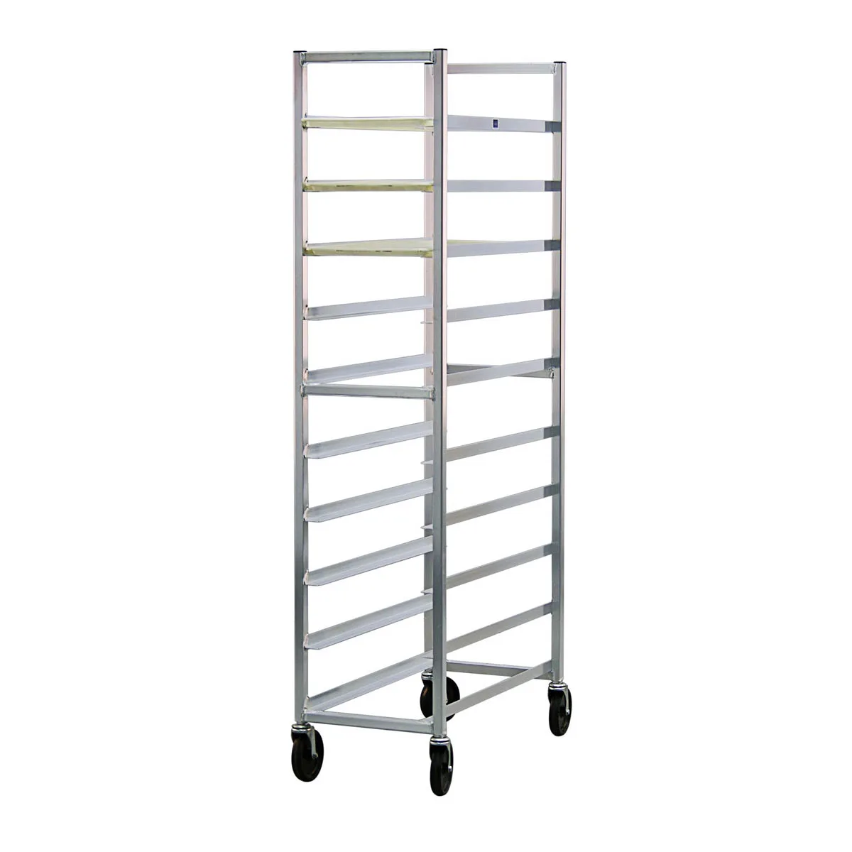 New Age 6348 Aluminum End Load Platter Rack w/ 10 Shelf Capacity