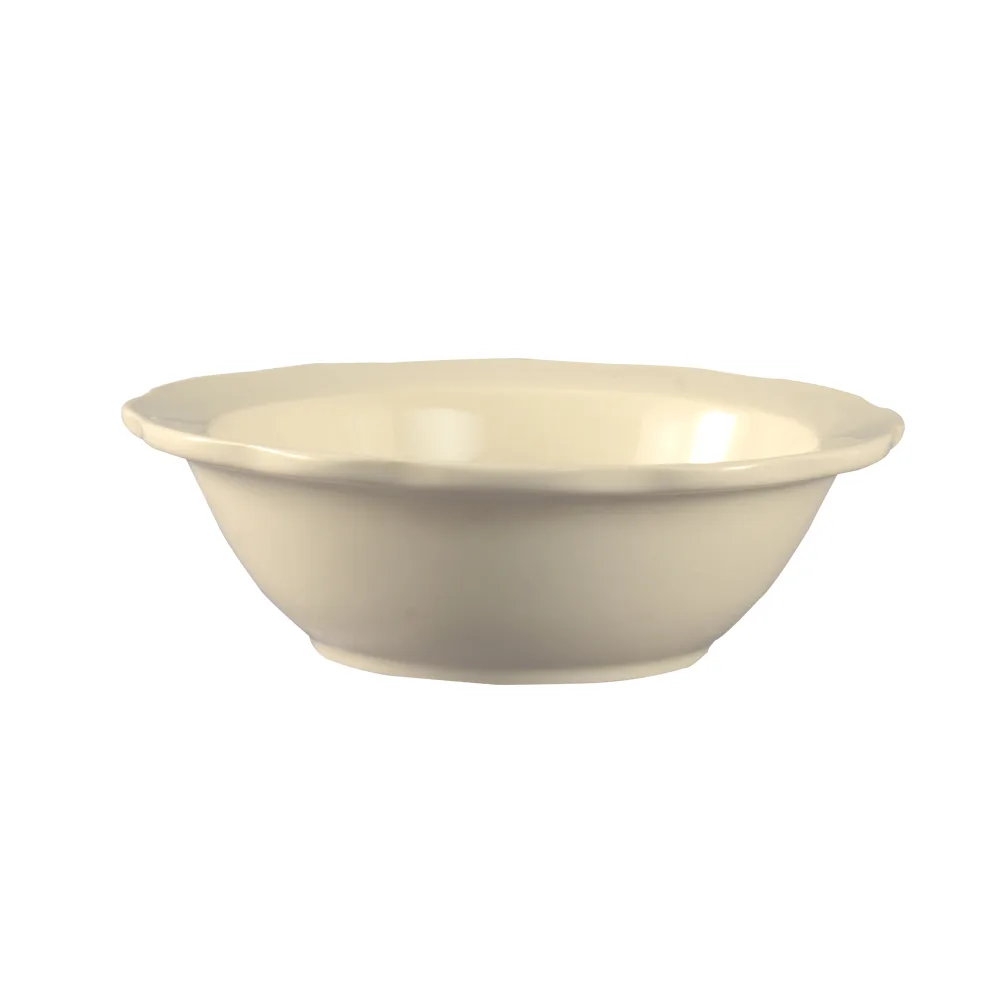 CAC China SC-10 Grapefruit Bowl, 11 oz, 6-3/4" dia. 2" H, round, stoneware ceramic, White - Dozen