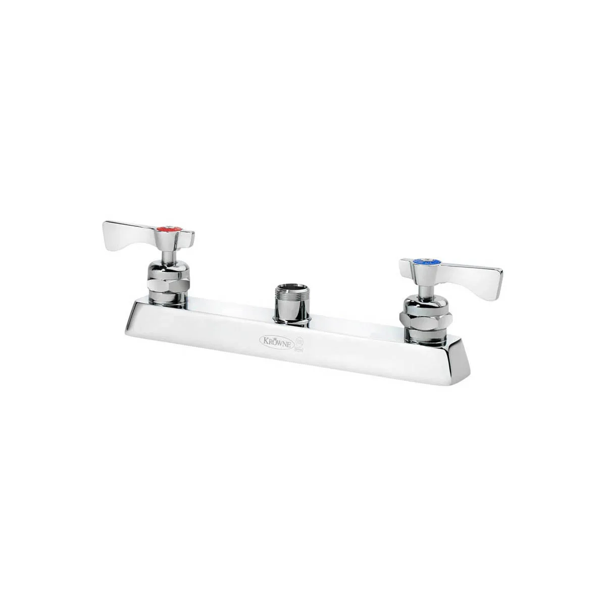Krowne 15-5XXL Royal Series Low Lead Deck Mount Faucet Base w/ 8" Centers, Without Spout
