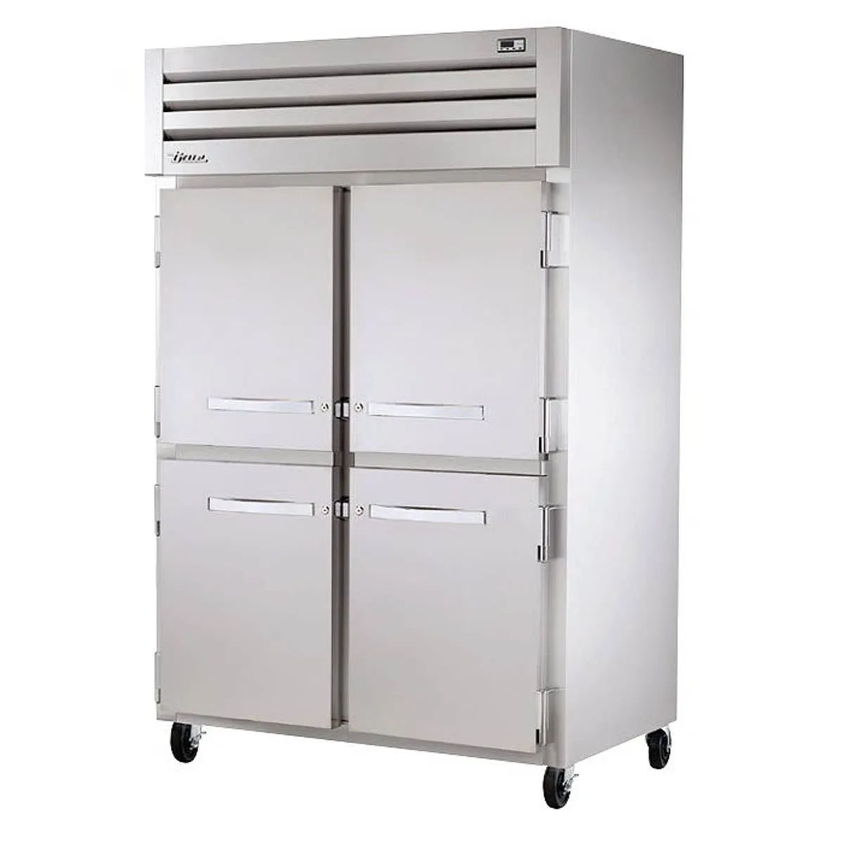 True STG2H-4HS 2-Section 4-Door “ Heated Holding Cabinet, Stainless Steel Front, 6-Shelf