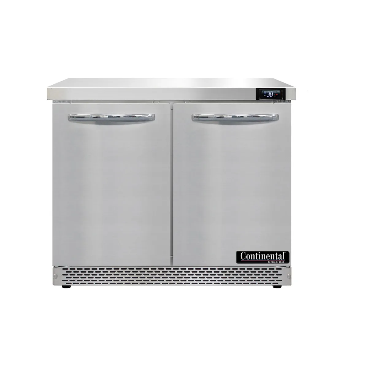 Continental Refrigerator SW36N-FB 36" 2-Section WorkTop Refrigerator w/ 2 Doors, 10.3 cu. ft..