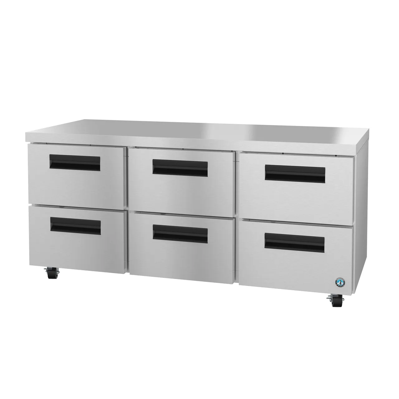 Hoshizaki UR72B-D6 72" 3-Section Undercounter Refrigerator w/ 6 Drawers, 18 cu. ft.