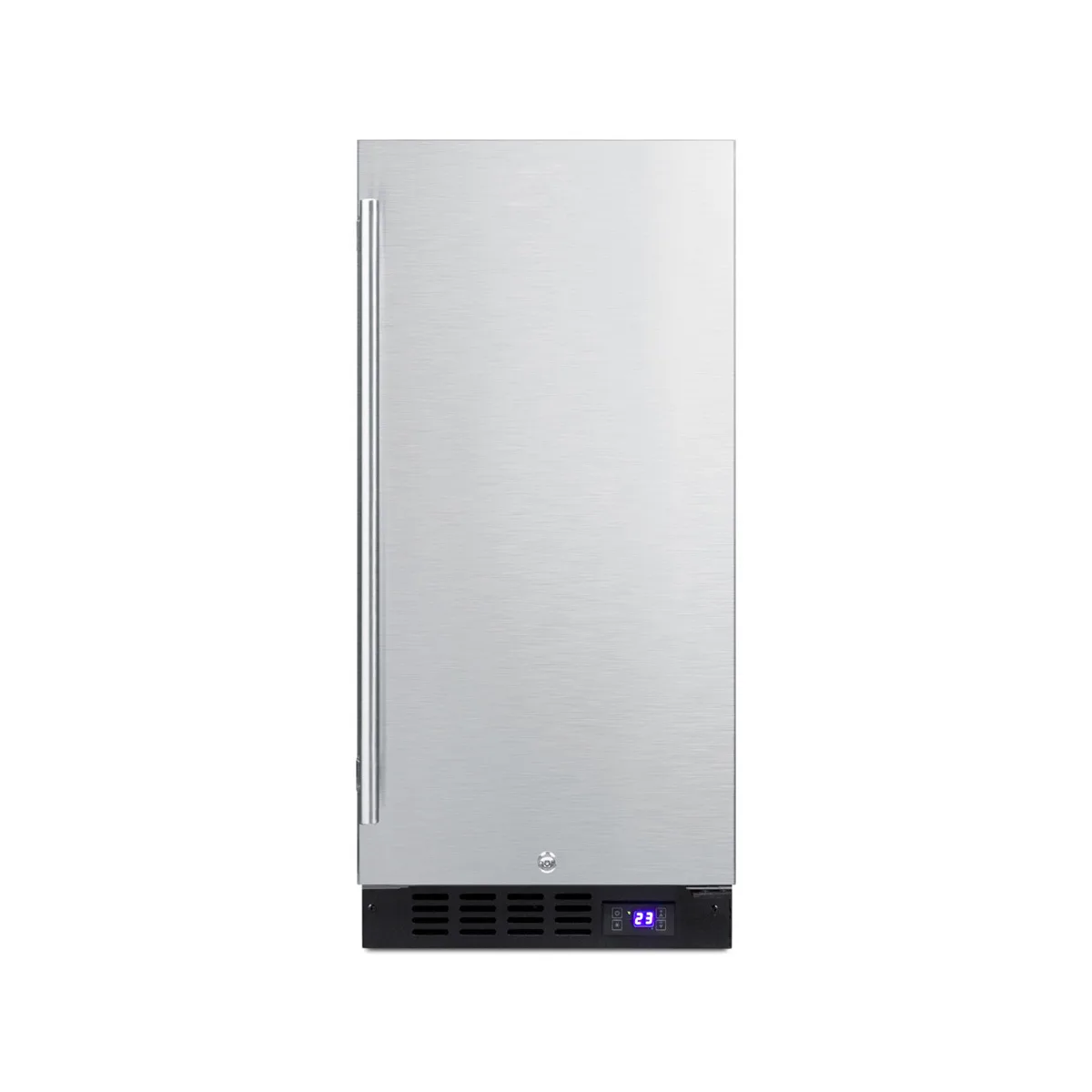 Summit SCFF1533BSS 23" Undercounter Freezer in Black, w/ Stainless Steel Door, 2.4 cu. ft.