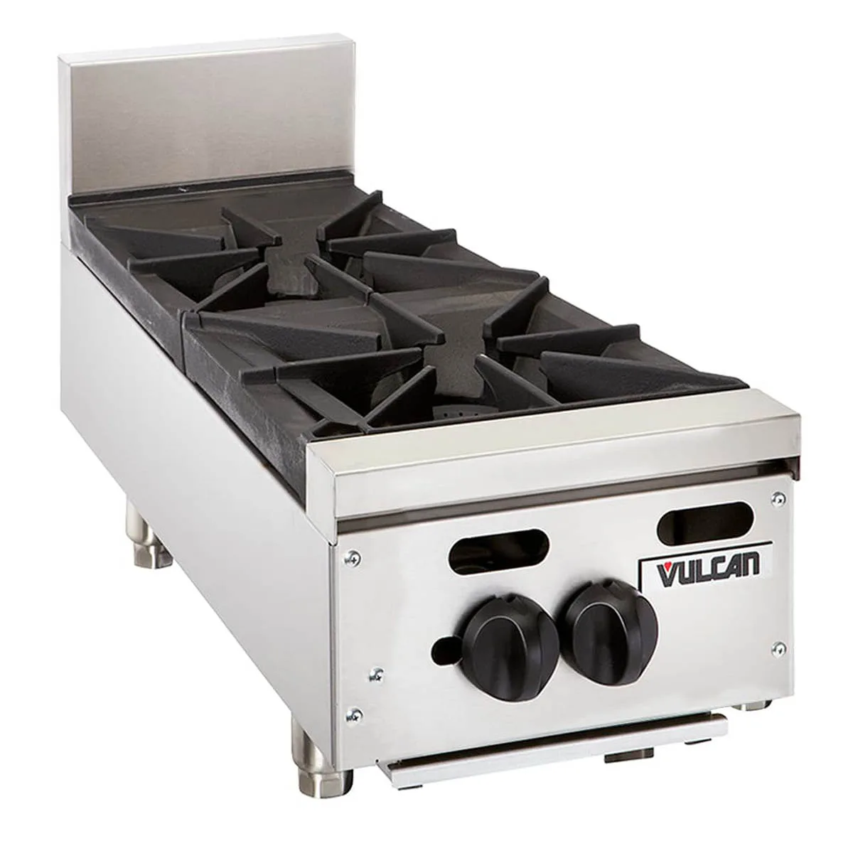Vulcan VHP212 12" Countertop Gas Hotplate with (2) Burners, Infinite Controls, 60.000 BTU