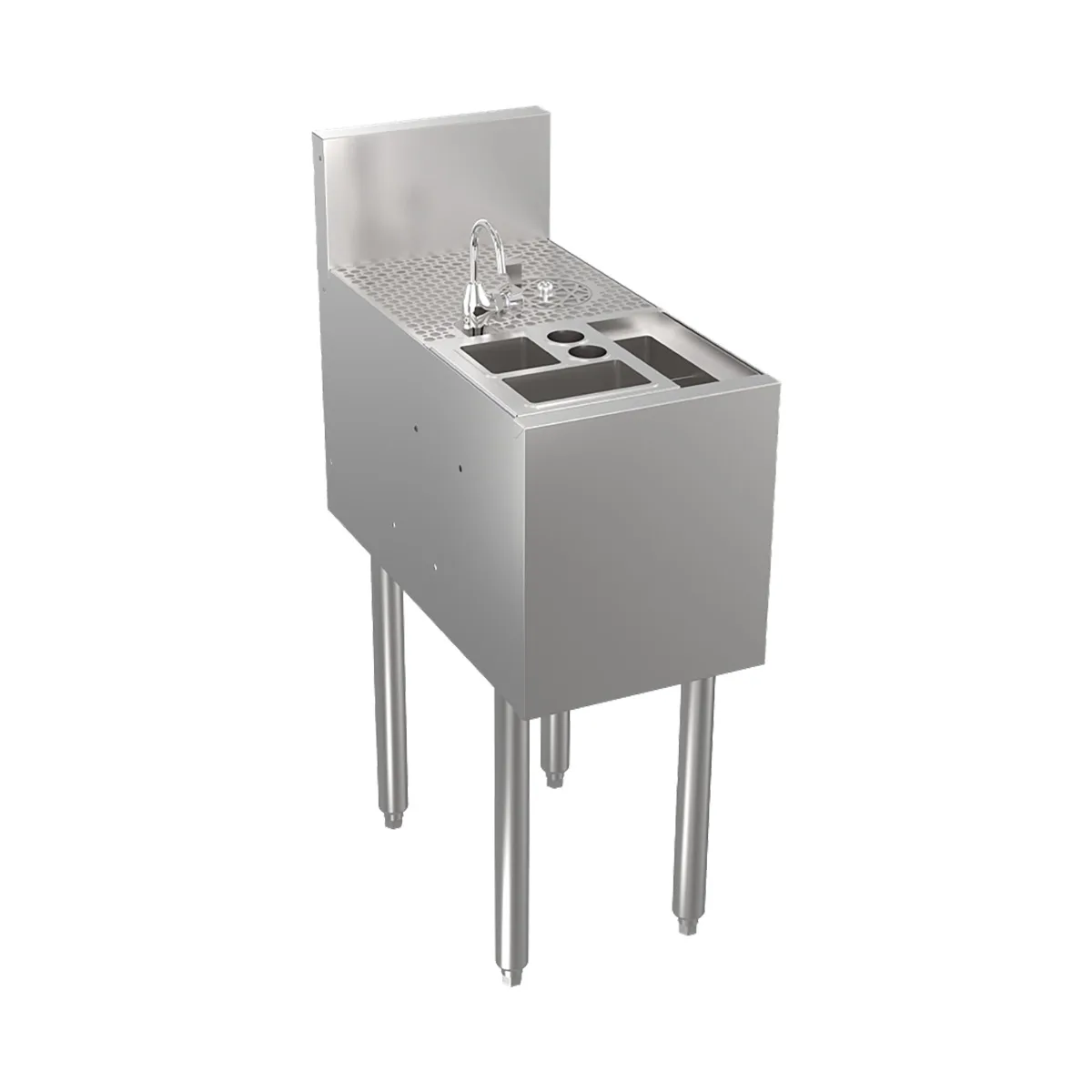 Krowne KR24-TC12 Underbar Sink Units, 1 Compartment without Drainboard