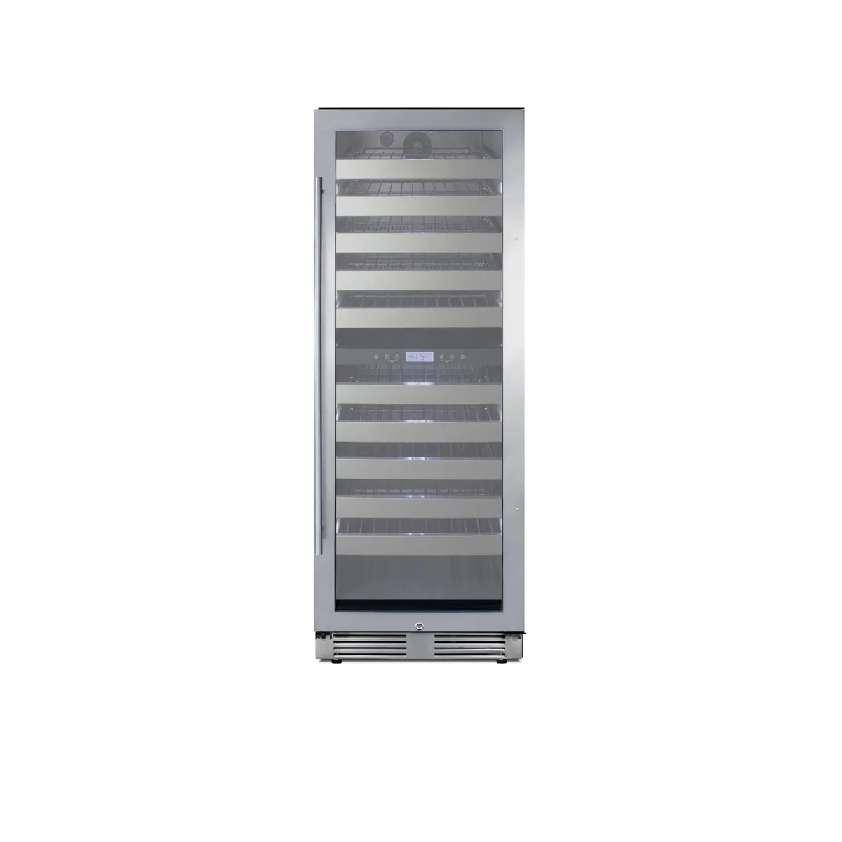 Summit SWCP2116 24" Glass Door Wine Refrigerator, Dual Temperature, 116 Bottles