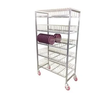 Carter-Hoffmann BSR90 69" Induction Base Drying Rack with 90 Capacity and Stainless Steel