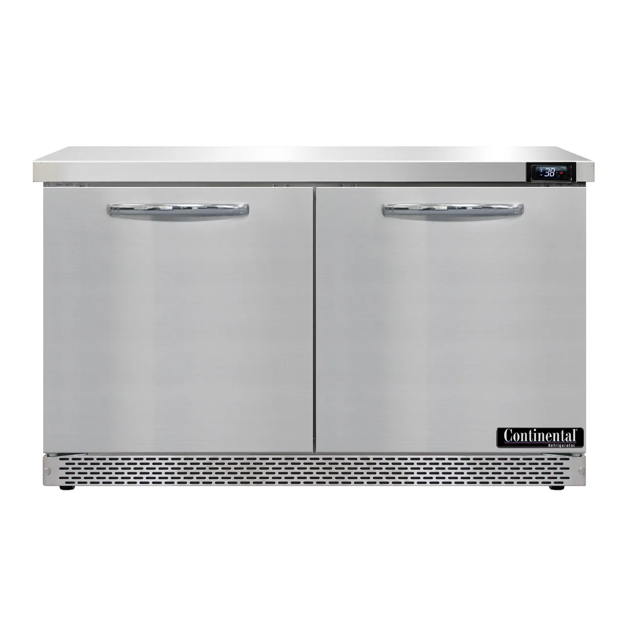 Continental Refrigerator SW48N-FB 48" 2-Section WorkTop Refrigerator w/ 2 Doors, 13.4 cu. ft..