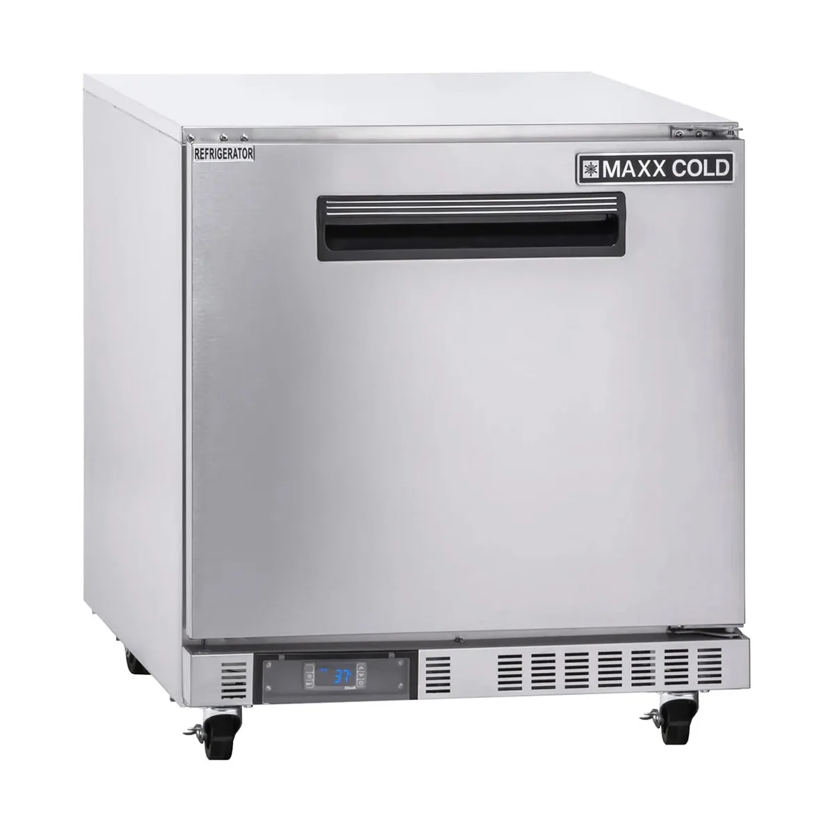Maxx Cold MXCR27U-FBHC 27.5" 1-Door Front-Breathing Undercounter Fridge, Stainless Steel, 6.5 cu. ft.