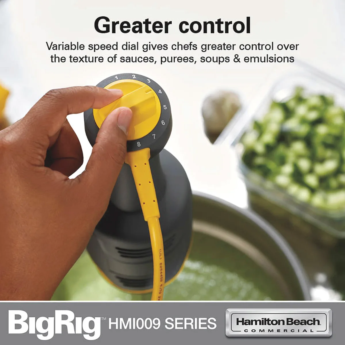 Hamilton Beach HMI009 Bigrig™ Immersion Blender Mixer, 3-1/2"W X 21"H