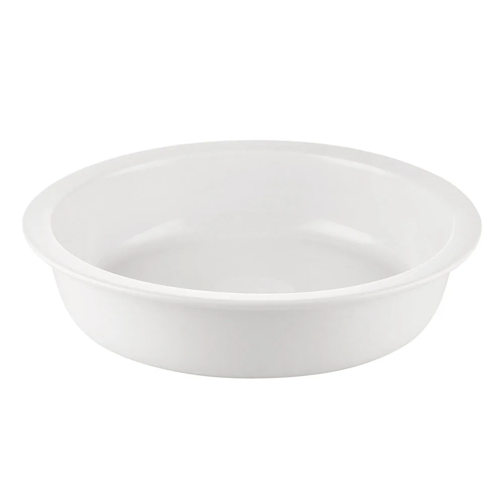 CAC China BF-R13D - Super White Porcelain Bowl, 12" Diameter x 3" Height, 120 oz Dishwasher Safe