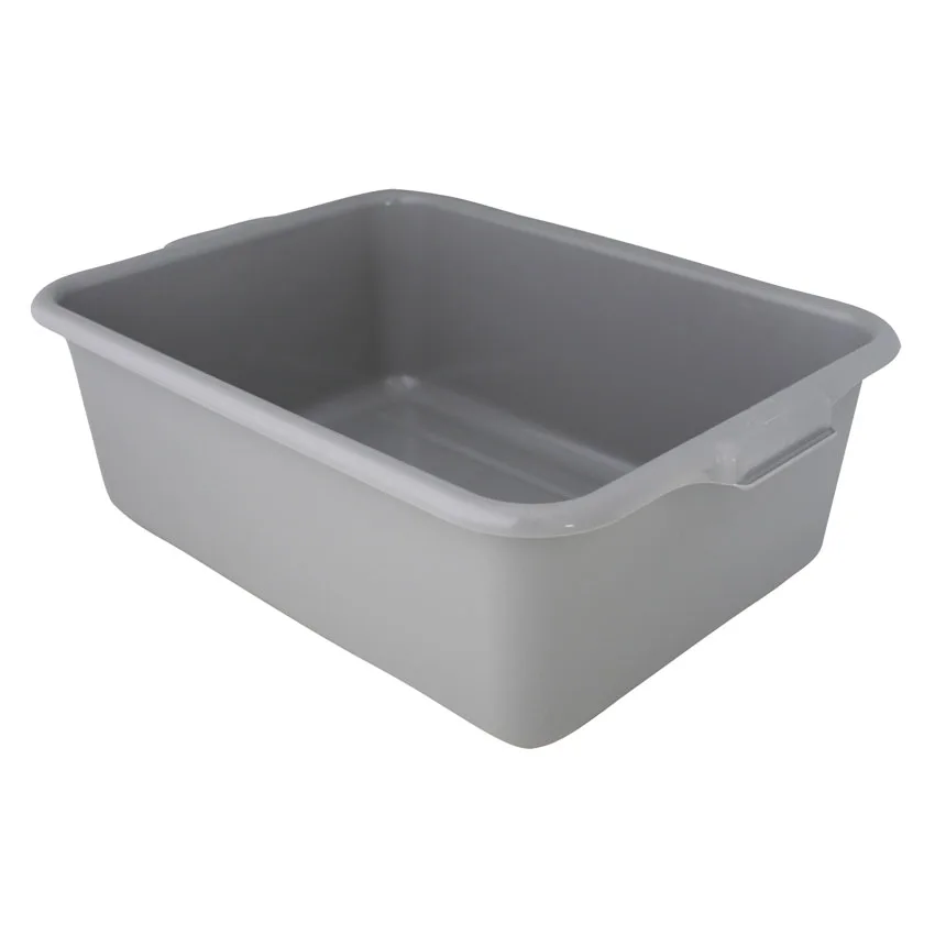 Omcan USA 80624 Standard Bus Box, 21.5"L x 15.5"W x 5"H, Gray Polypropylene, NSF