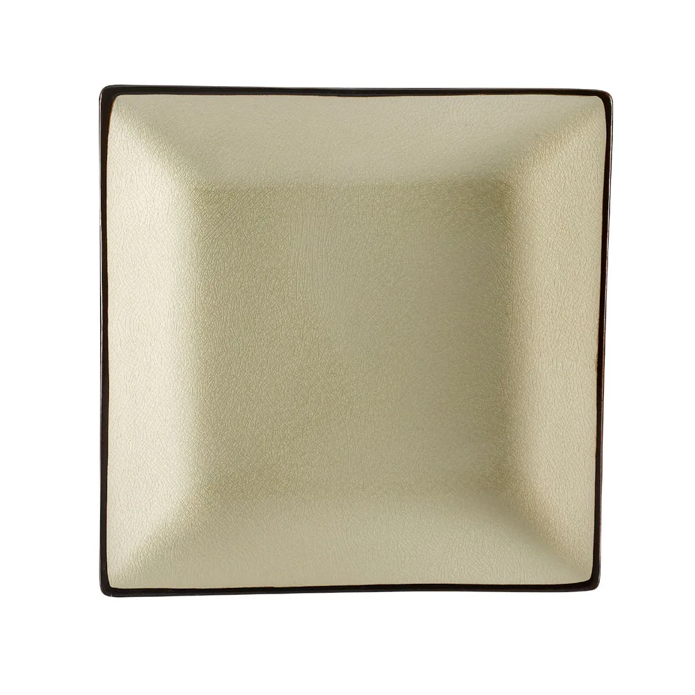 CAC China 6-S21-W Square Plate, 11-1/2" x 11-1/2" x 1-1/2", White Ceramic, Dishwasher Safe - Dozen