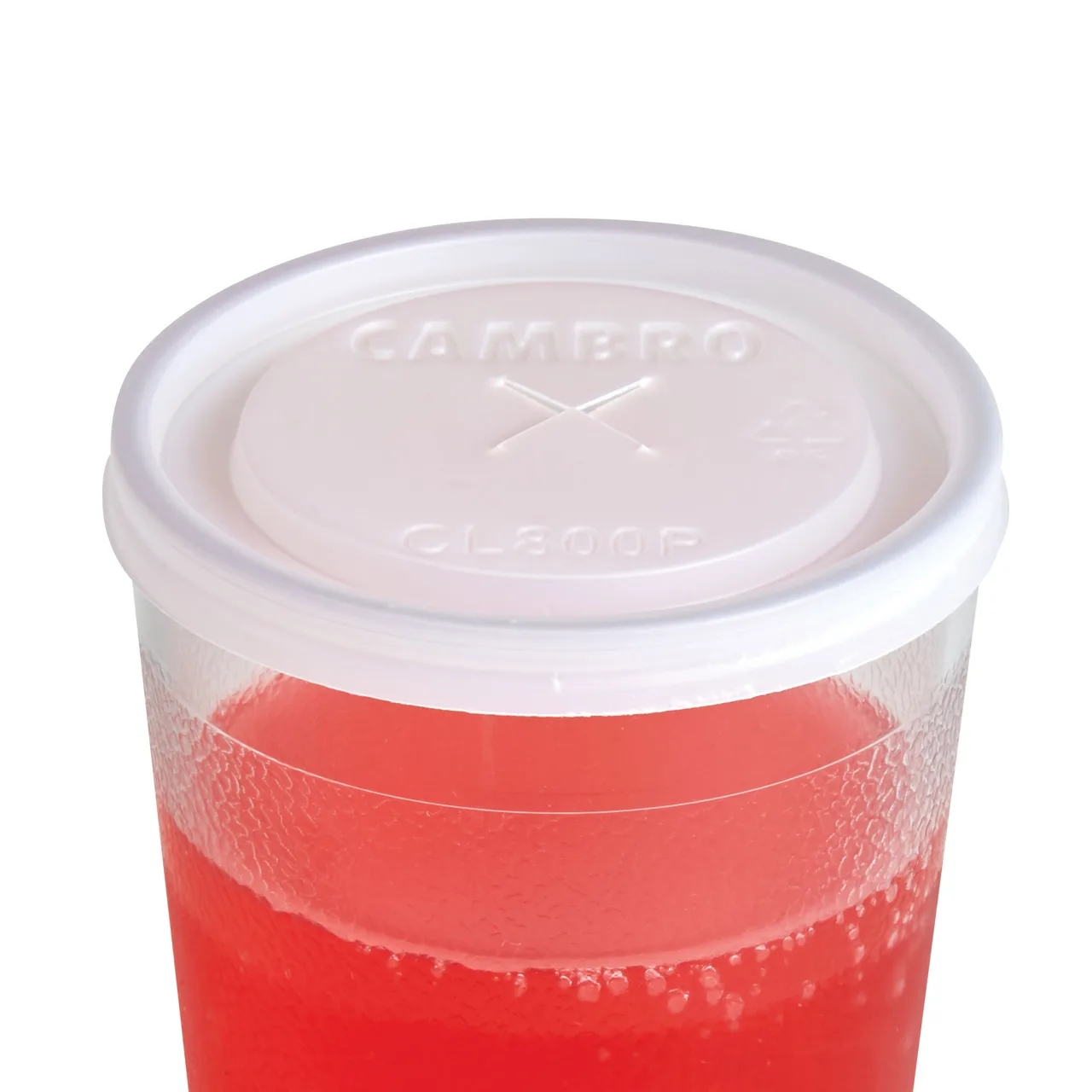 Cambro CL800P190 Disposable CamLid, Fits Colorware #800P/800P2, Translucent Plastic Lid – 1000/Case
