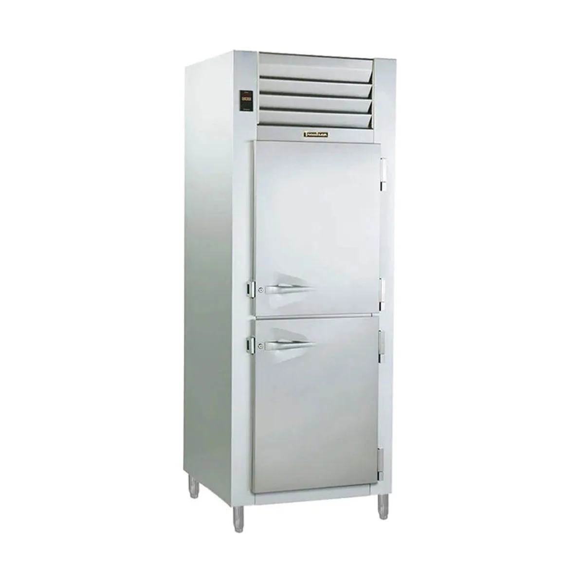 Traulsen RLT132N-HHS 26" 1-Section Reach-In Freezer, 2 Half Hinged Narrow Solid Doors, Stainless Steel, Remote, 21.9 cu. ft.
