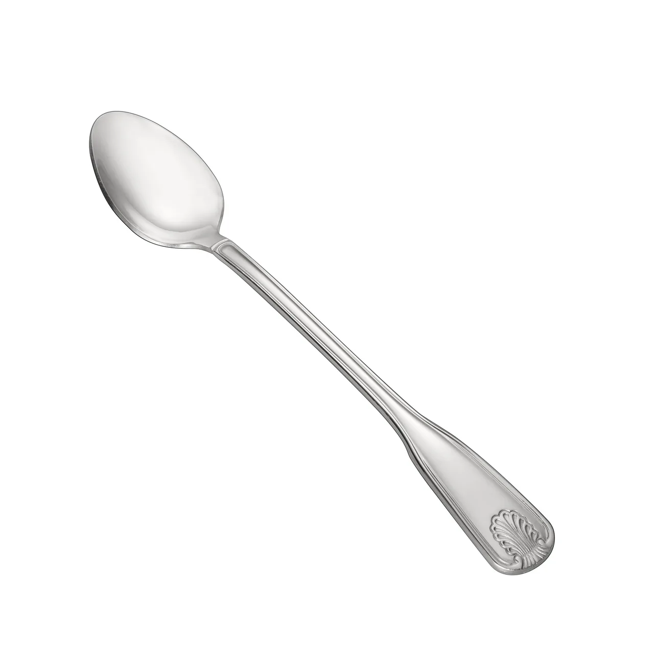 CAC China 3001-02 Phoenix Iced Tea Spoon, 7‑1/8" Length, 18/0 Stainless Steel - 1 Dozen