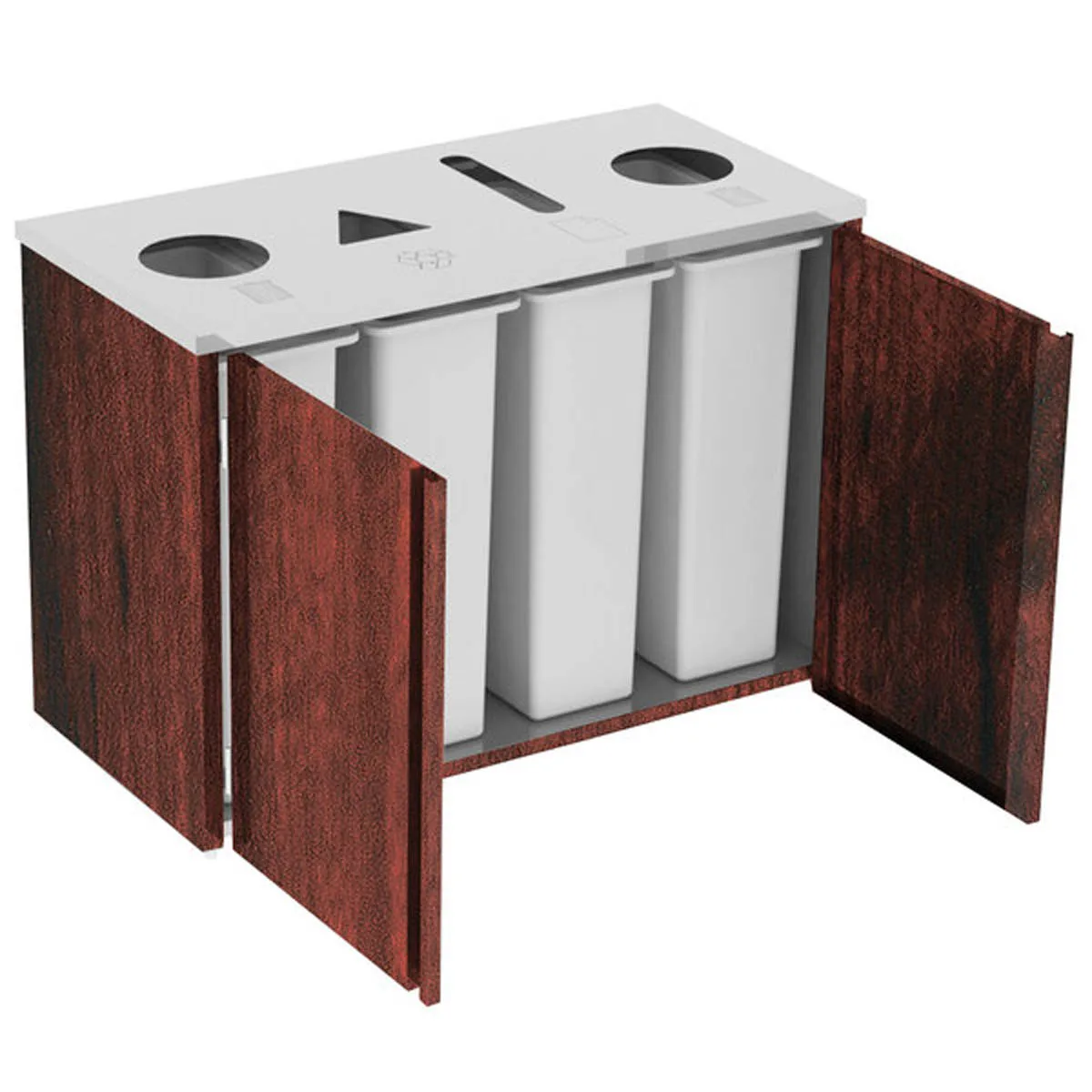Lakeside 3318 Waste & Recycle Station, 48-1/2"W X 23-1/4"D X 34-1/2"H