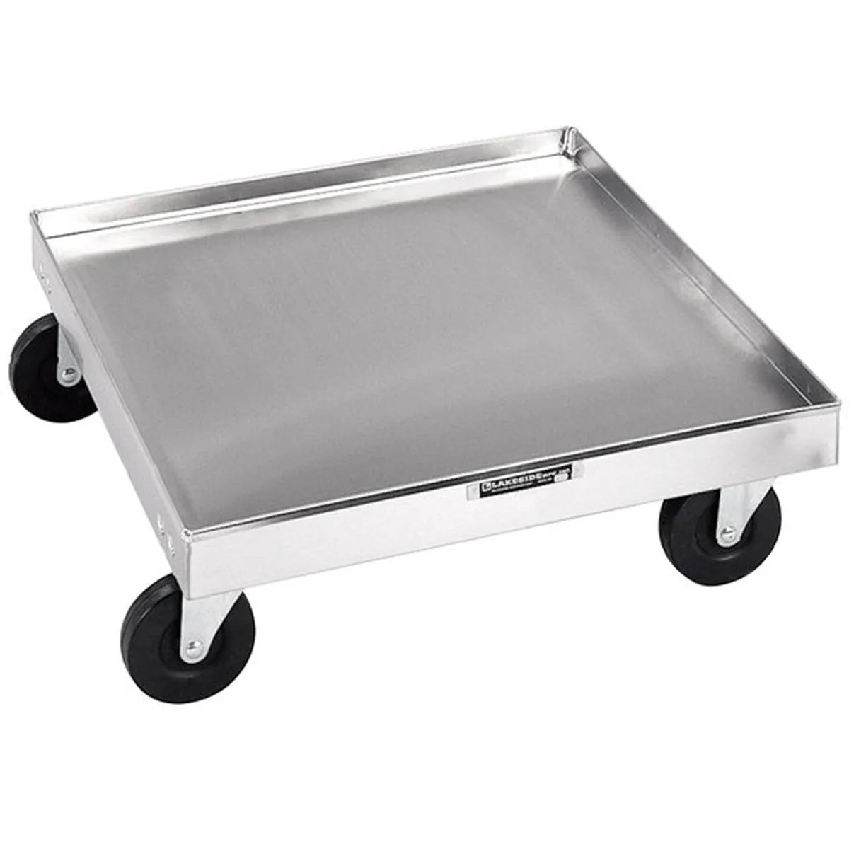 Lakeside 447 Stainless Steel Glass Rack Dolly, 20x20, 200 lb, Silver, 4 Swivel Casters