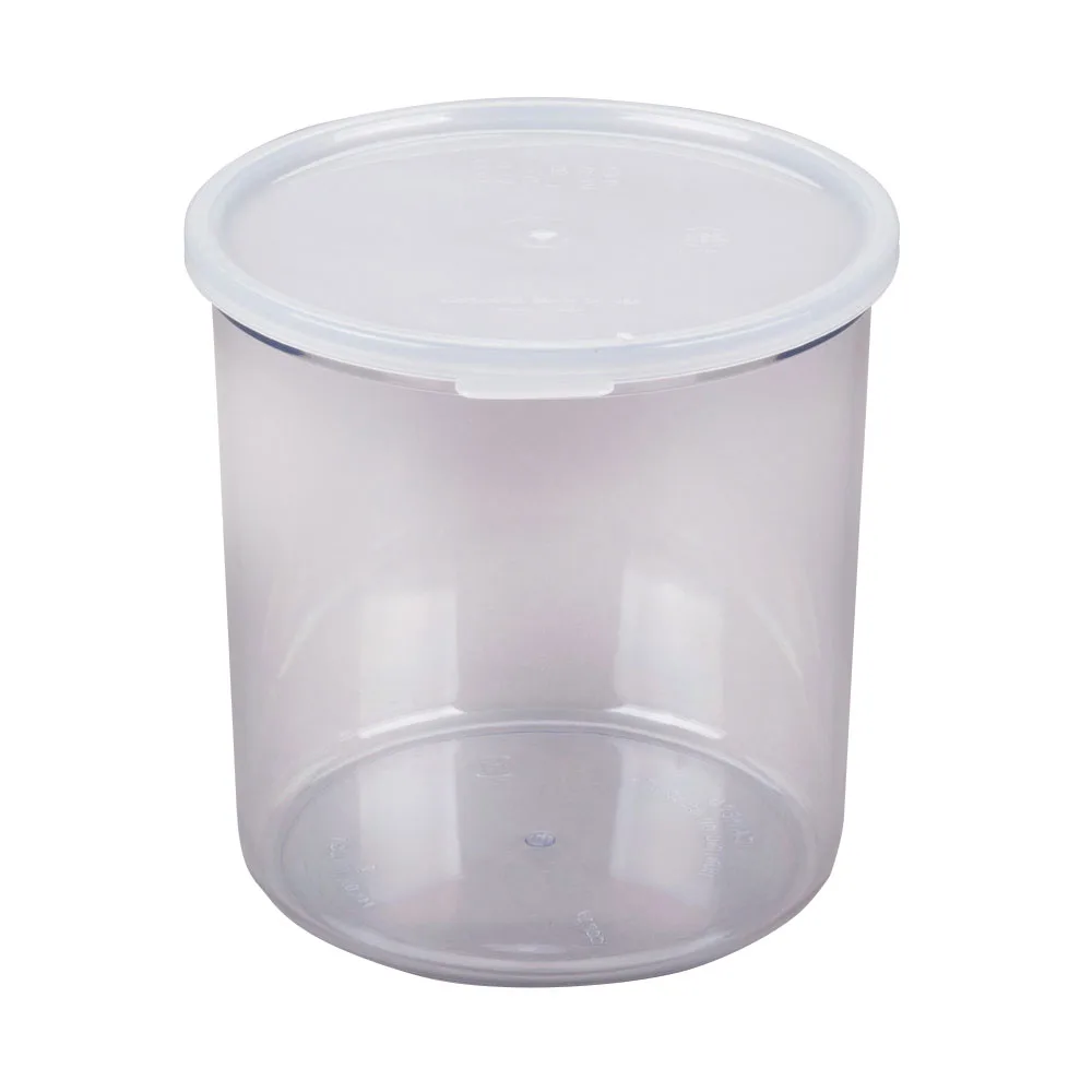 Cambro CCP27152 - 2.7 Qt Clear Polycarbonate Salad Crock, 6-3/16" Round, Lid, Dishwasher Safe