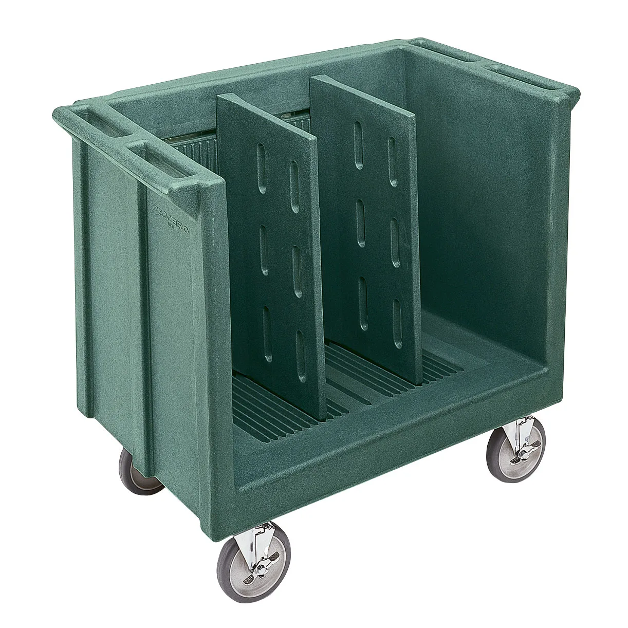 Cambro TDC30192 Adjustable Dish Cart, 23.25"W x 38.875"L, Granite Green, Polyethylene, 500 lbs, NSF