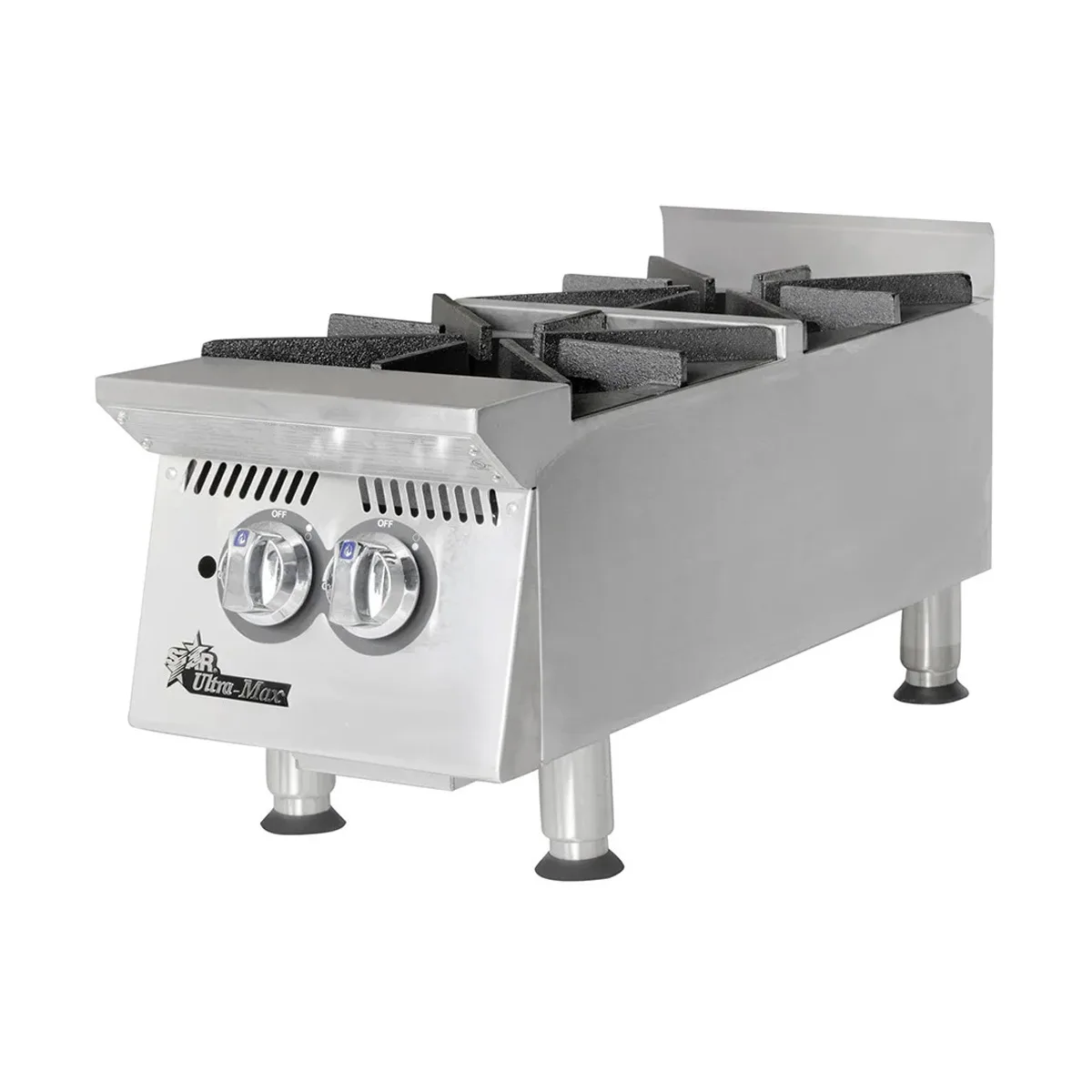 Star 802HA 12" Countertop Gas Hotplate with (2) Burners, Manual Controls, 60.000 BTU