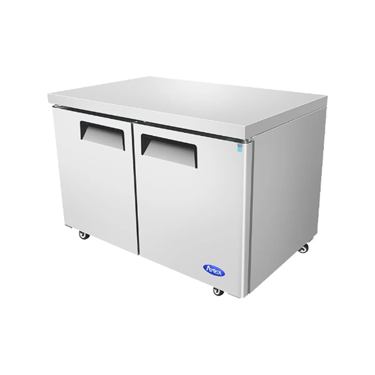 Atosa USA MGF8406GR 48" 2-Door Undercounter Freezer, Stainless Steel, 13.38 cu. ft.