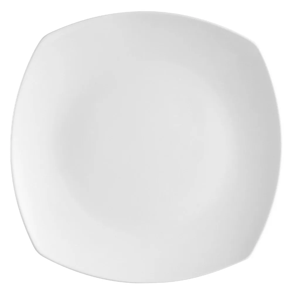 CACChina COP-SQ6 Cop Plate, 6-1/4" x 6-1/4" x 3/4", Coupe, Porcelain, Dishwasher Safe - Dozen
