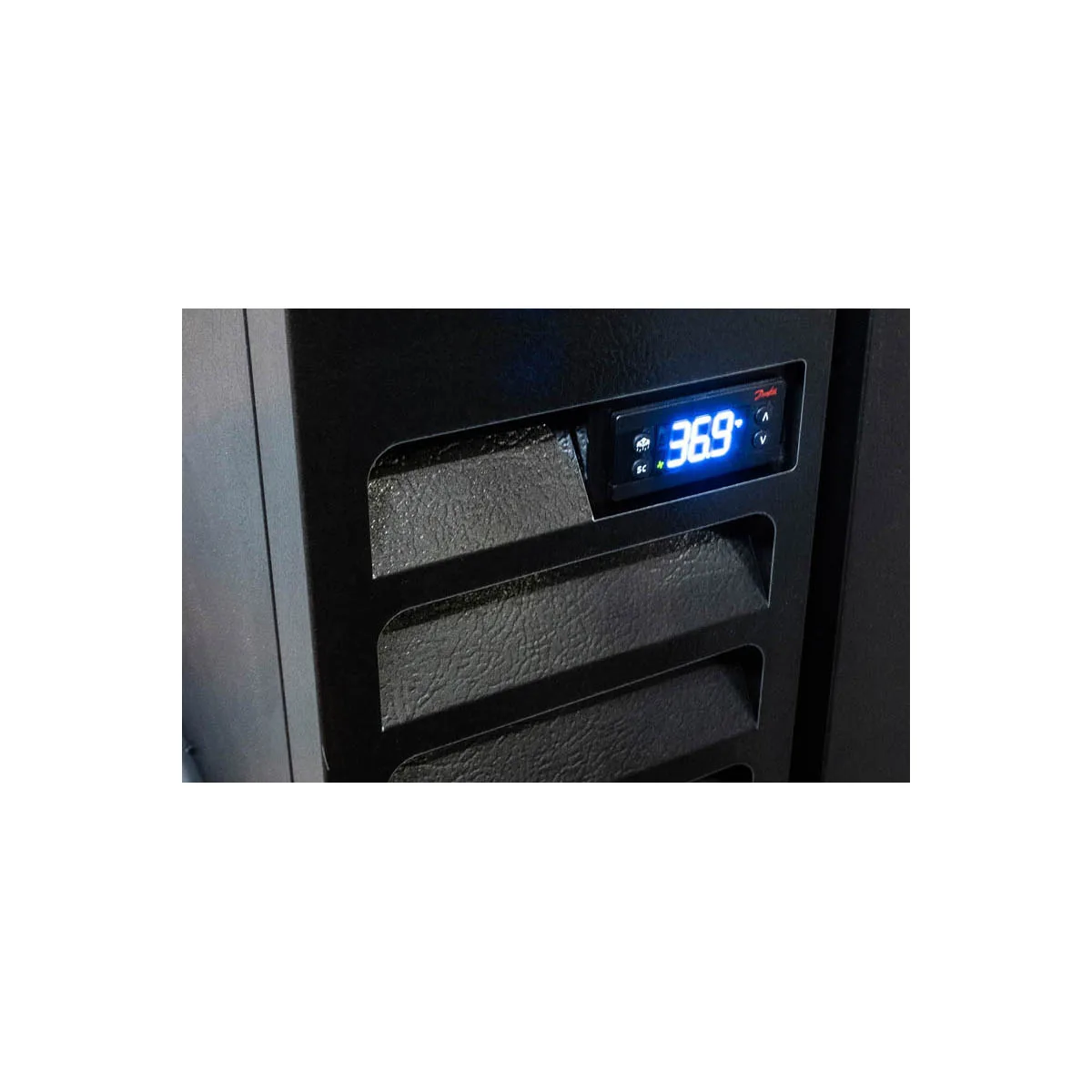 Beverage Air BB48HC-1-G-B-27 48" Two Section Back Bar Cooler with Glass Door, 12.4 cu. ft.
