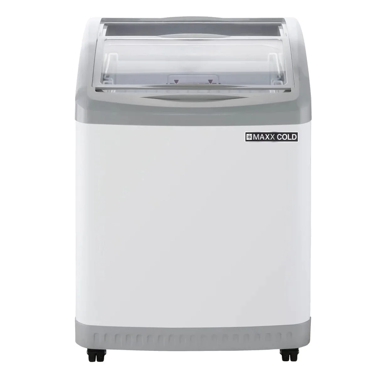 Maxx Cold MXF25CHC-2 25" Curved Lid Ice Cream Display Freezer, 3.81 cu. ft.
