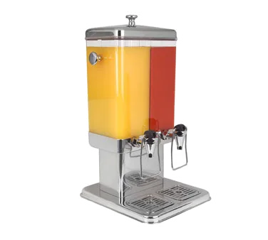 Spring USA 2512-6/5.2 Double Dispenser, 2 x 5 L Poly Vessels, 12" x 14" x 26", Steel Lid & Base, NSF