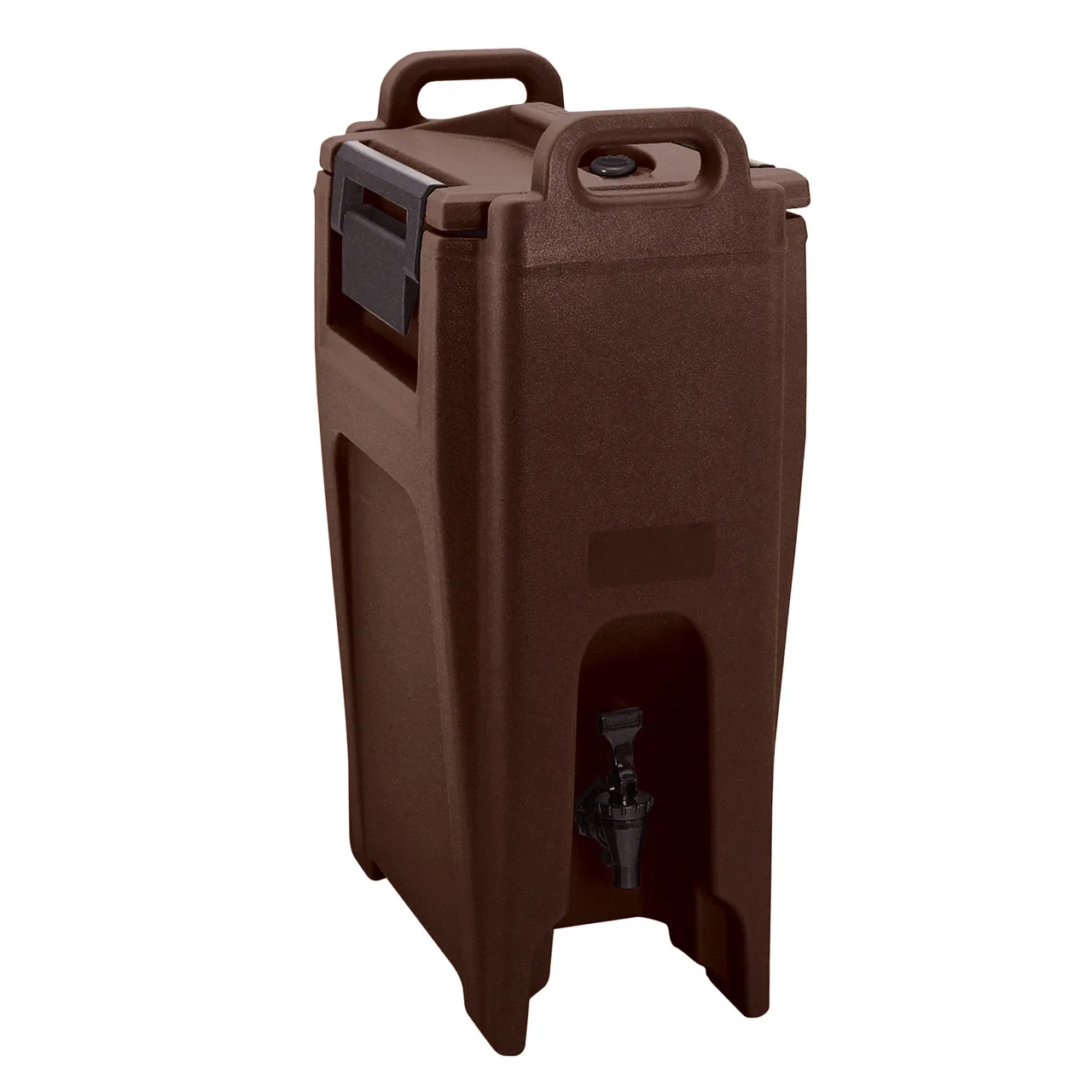 Cambro UC500131 Camtainer 5‑1/4‑Gal Dispenser Brown Plastic, 11.8"W x 16.8"D x 26.6"H, NSF