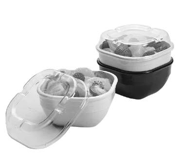 Cambro 10CWL135 Bowl Lid – Square Clear Plastic Cover For 10CW Containers, Made In USA