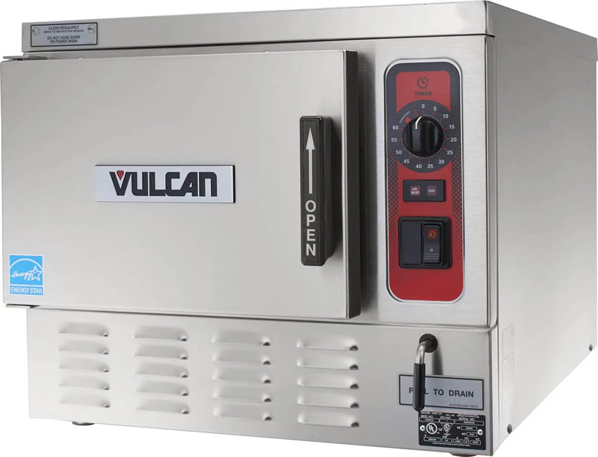 Vulcan C24EO3 3 Pan Boilerless/Connectionless Electric Countertop Steamer, 208/240V, 8 kW