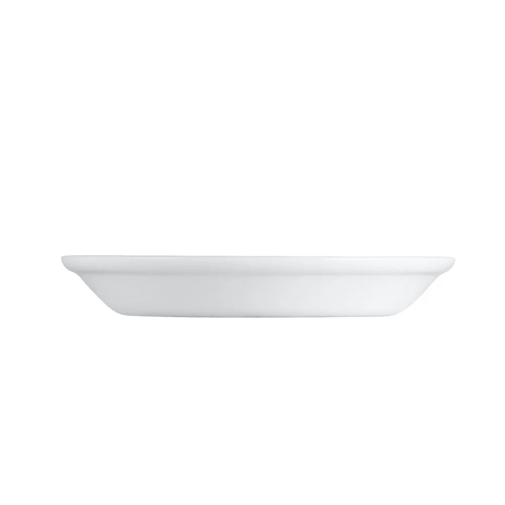 CAC China EVT-28 Everest Salad Bowl, 22 oz (7½" Dia x 1¼" H), White Porcelain, Bead Edge – 1 Dozen