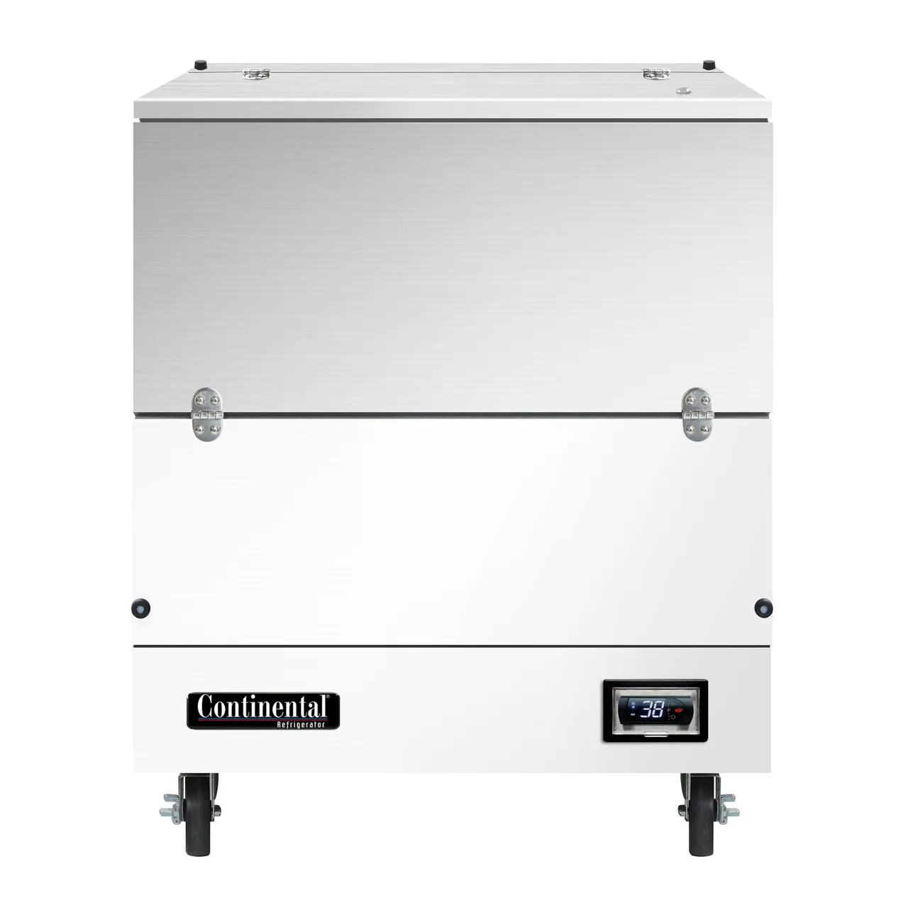 Continental Refrigerator MC3NSCW 34" Single Sided Milk Cooler, Cold Wall, 8 Crates Capacity