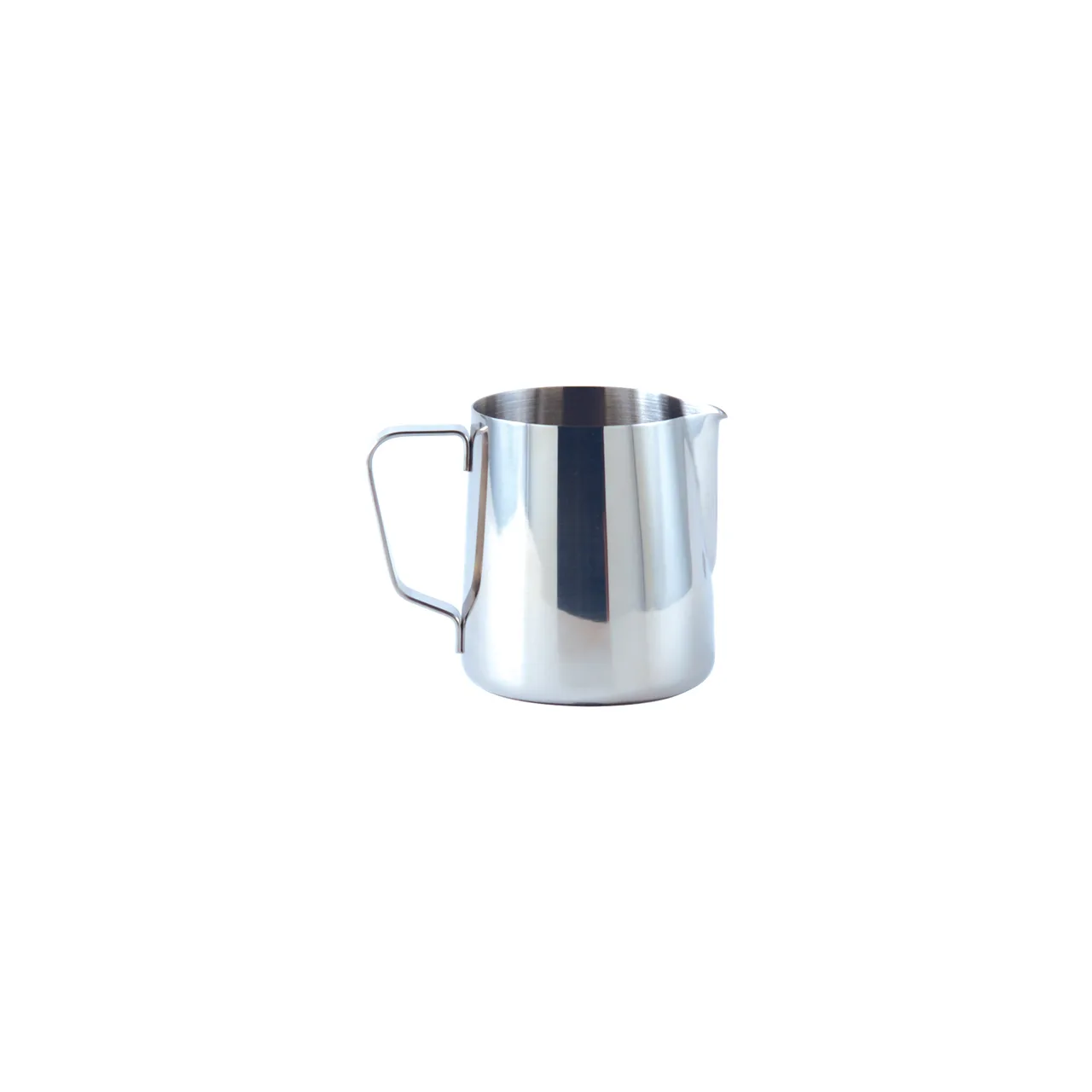 CAC China BVFP-12 Frothing Metal Pitcher, 12oz Capacity, 18/8 Stainless Steel, With Handle