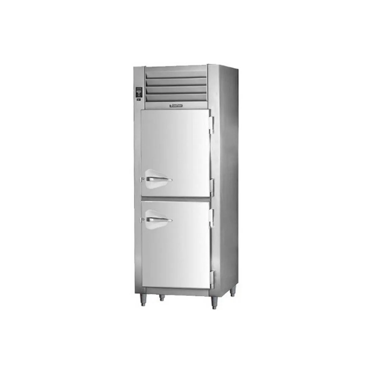 Traulsen RHT126WP-HHS 30" 1-Section Pass-Thru Refrigerator w/ 4 Half Solid Doors, Remote, 19.77 cu. ft.