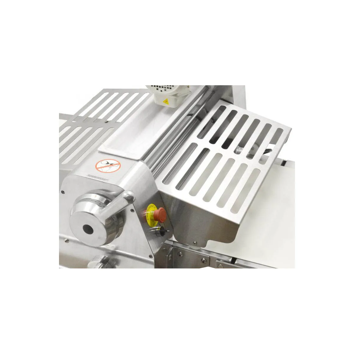 Omcan USA 44135 Floor Model Reversible Dough Sheeter,  20-1/2" Rollers with Foldable Tables, 3/4 Hp