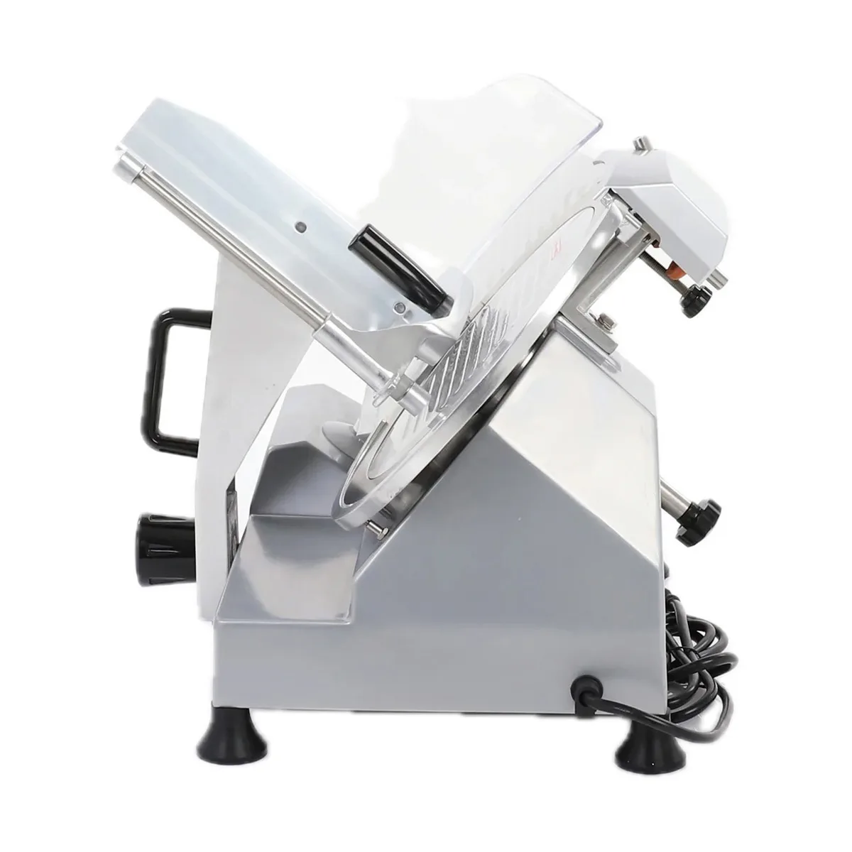 General GSE012 - Manual Gravity Feed Meat Slicer, 12" Blade, 1/3 HP Electric, 308 RPM, Anodized Aluminum, 250W, Belt Drive