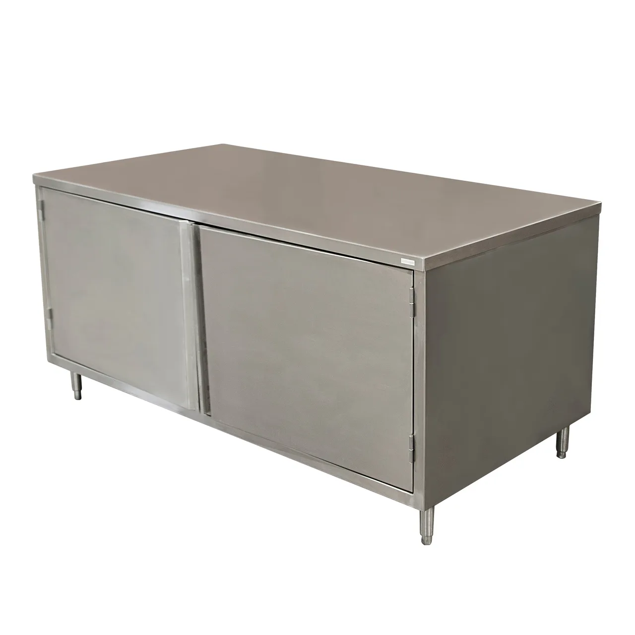 BK Resources CST-3672H 72" Cabinet Base Hinged Doors Work Table