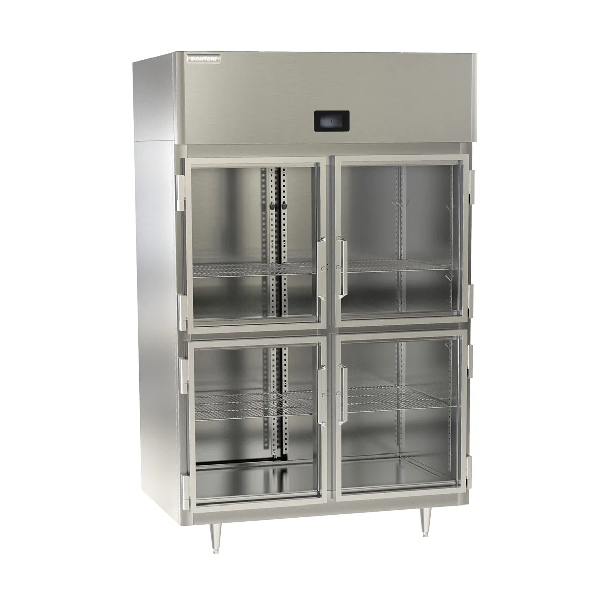 Delfield DSLF2-GH 4 Glass Half Door Reach-In Freezer, Top Mounted, 44.5 cu. ft.
