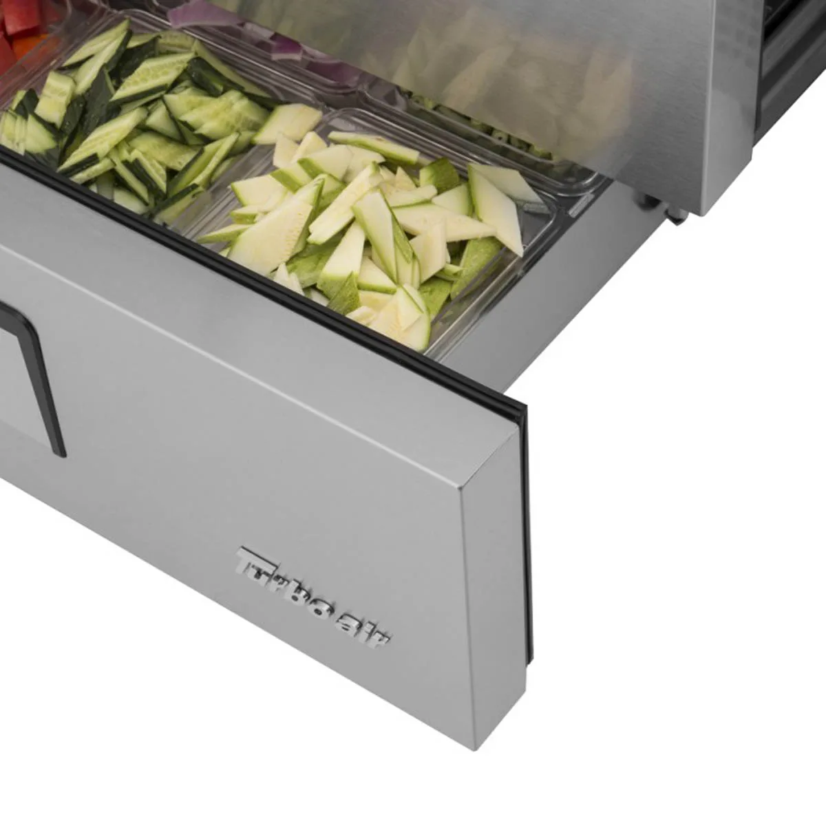 Turbo Air TCBE-48SDR-N 47" 2 Drawers Super Deluxe Chef Base Refrigerator, Flat Top, 7.5 cu. ft.
