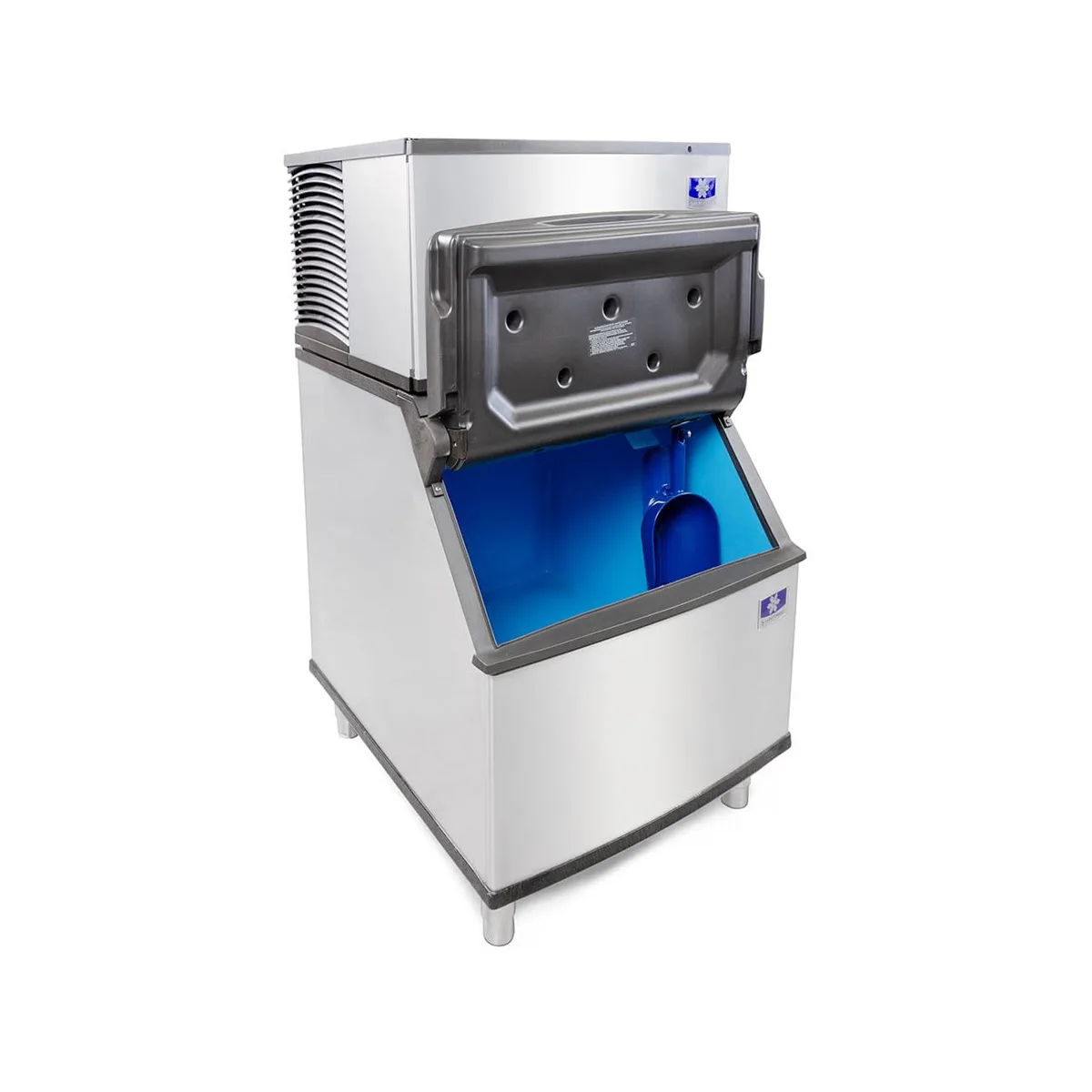 Manitowoc IYP0500W/D400 Water Cooled Half Cube 535 lb Ice Machine with Bin, 365 lb Storage