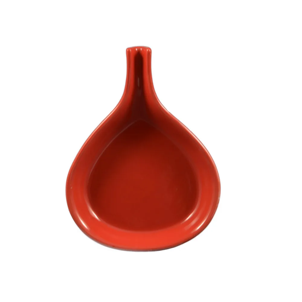 CAC China FP-18-R Fry Pan Server, 18 oz Ceramic Red, Dishwasher & Microwave Safe - 1 Dozen