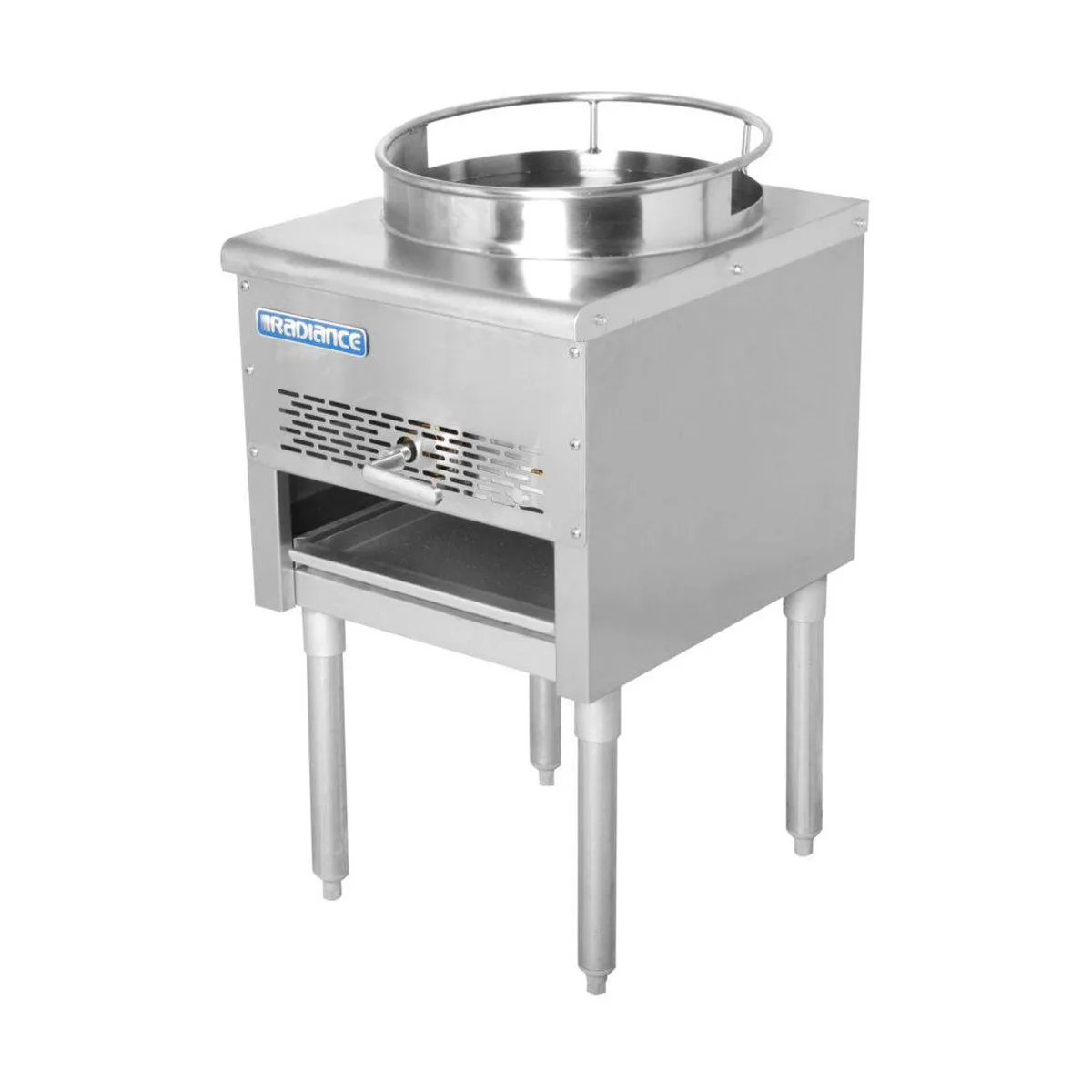 Turbo Air TAWR-16 Gas Wok Range w/ (1) Burner (Bowl), 16" Wok Ring, Manual Knobs, Duck Burner, 125.000 BTU