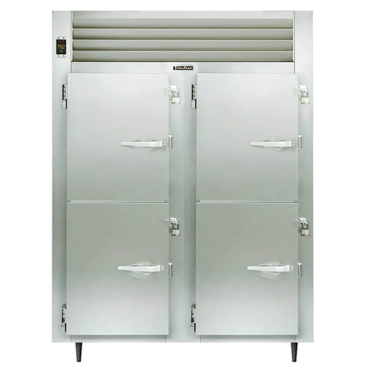 Traulsen AHT232N-HHS 52" 2-Section Reach-In Refrigerator w/ 4 Solid Half-Doors, Remote, 46 cu. ft.