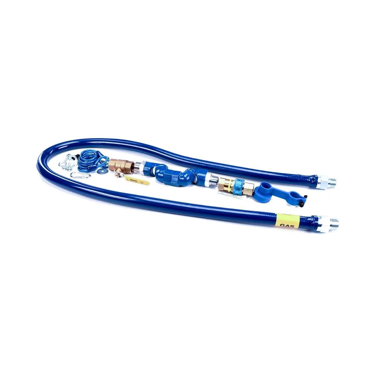 Dormont 1675KIT2S72 Deluxe SnapFast 72" Gas Connector Kit, Two Swivels, Restraining Cable, 3/4" Dia