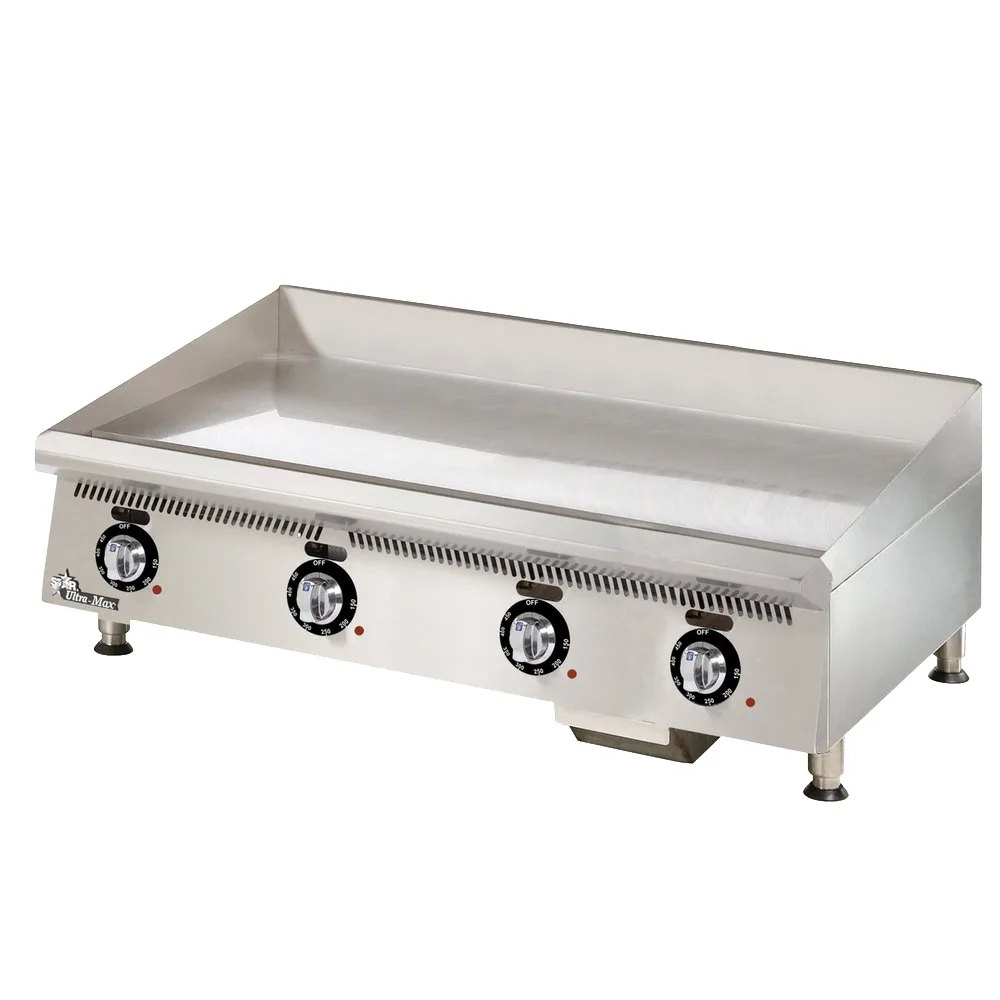 Star 848TCHSA 48" Countertop Gas Griddle, Snap-Action Thermostat, 1" Chrome Plate, 120.000 BTU