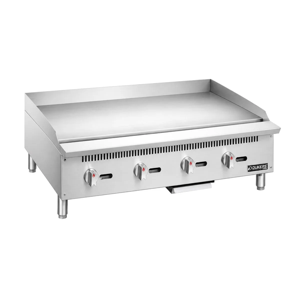 Dukers DCGT48 48" Gas Griddle w/ Thermostatic Controls - 1" Steel Plate, Convertible