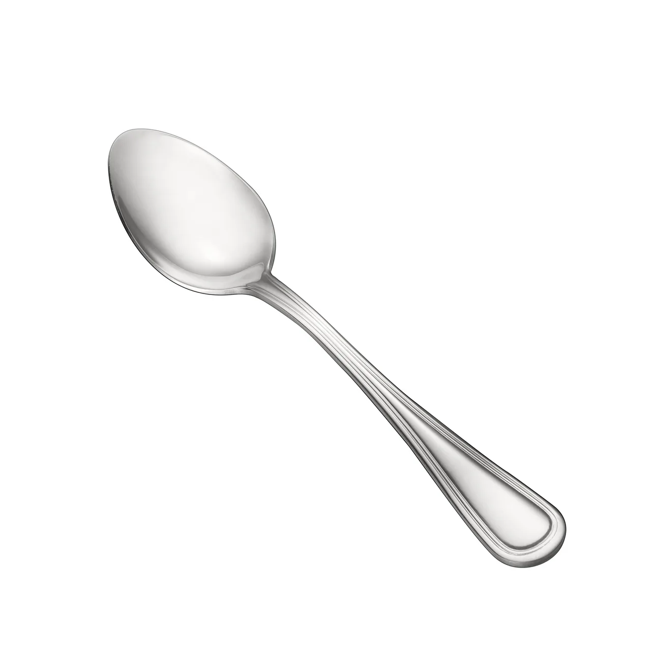CAC China 3002-03 Dinner Spoon, 7-3/8" Length, Heavy Weight, 18/0 Stainless Steel - 1 Dozen